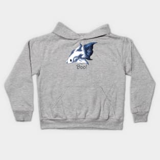 Ghostly Blue (With Text) Kids Hoodie